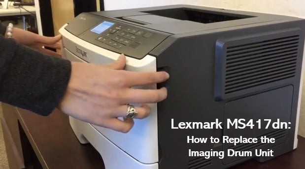 Lexmark MS417dn: How to Replace the Imaging Drum Unit