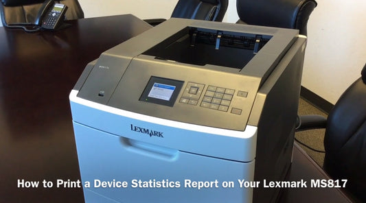 How to Print a Device Statistics Report on Your Lexmark MS817