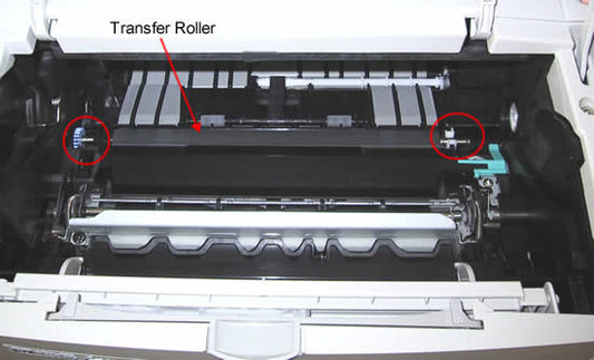 Dell 2330dn: How to Clean the Transfer Roll