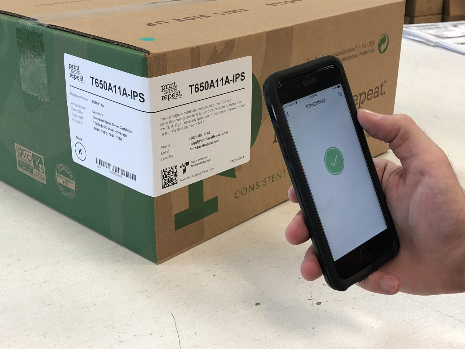 Now Verify Print.Save.Repeat. Authenticity with Amazon Transparency Ba