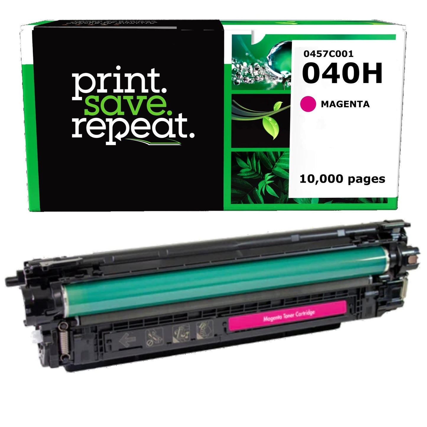Canon 040H Magenta High Yield Remanufactured Toner Cartridge [10,000 Pages]