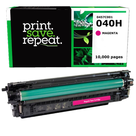 Canon 040H Magenta High Yield Remanufactured Toner Cartridge [10,000 Pages]