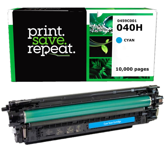 Canon 040H Cyan High Yield Remanufactured Toner Cartridge [10,000 Pages]