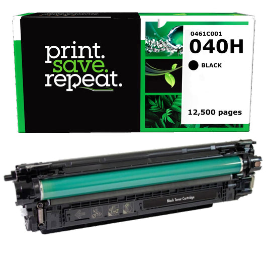Canon 040H Black High Yield Remanufactured Toner Cartridge [12,500 Pages]