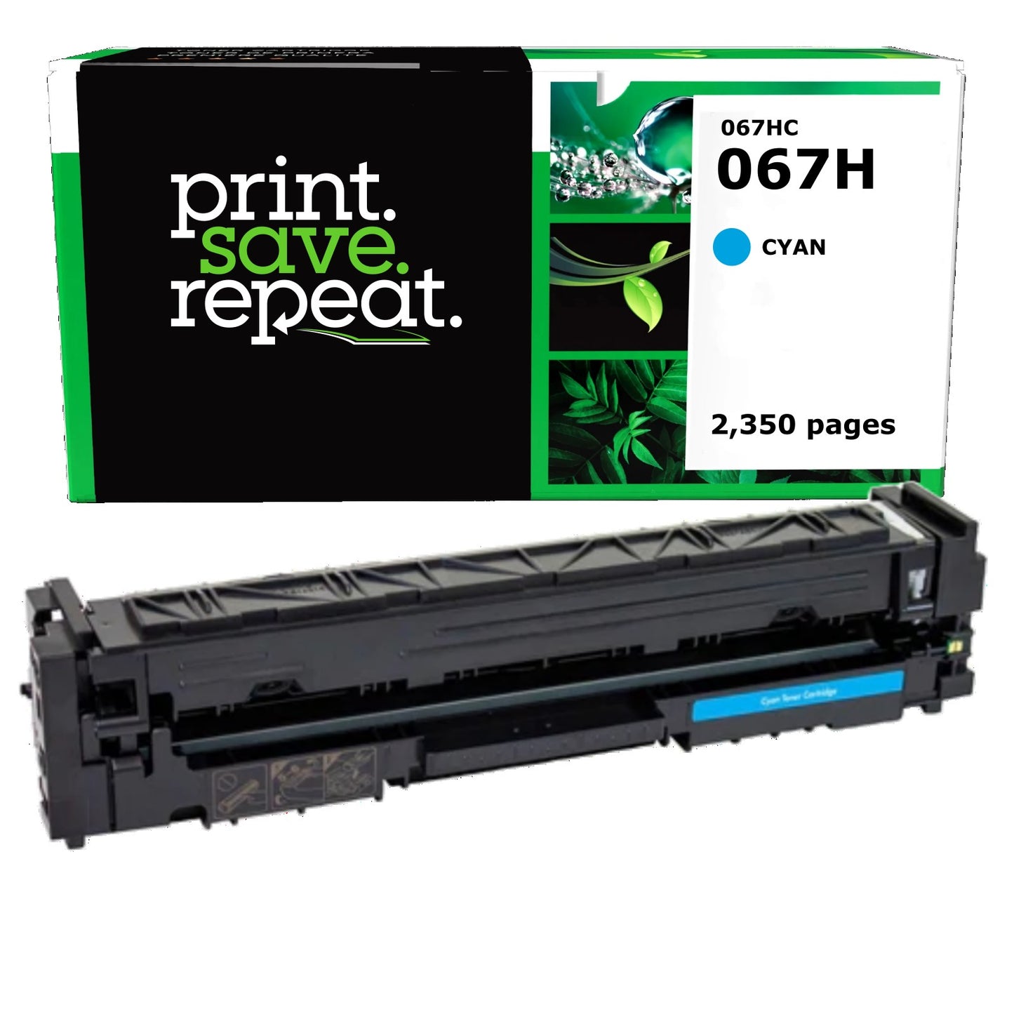 Canon 067H Cyan High Yield Remanufactured Toner Cartridge [2,350 Pages]