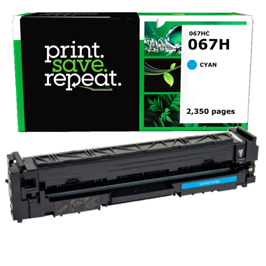 Canon 067H Cyan High Yield Remanufactured Toner Cartridge [2,350 Pages]