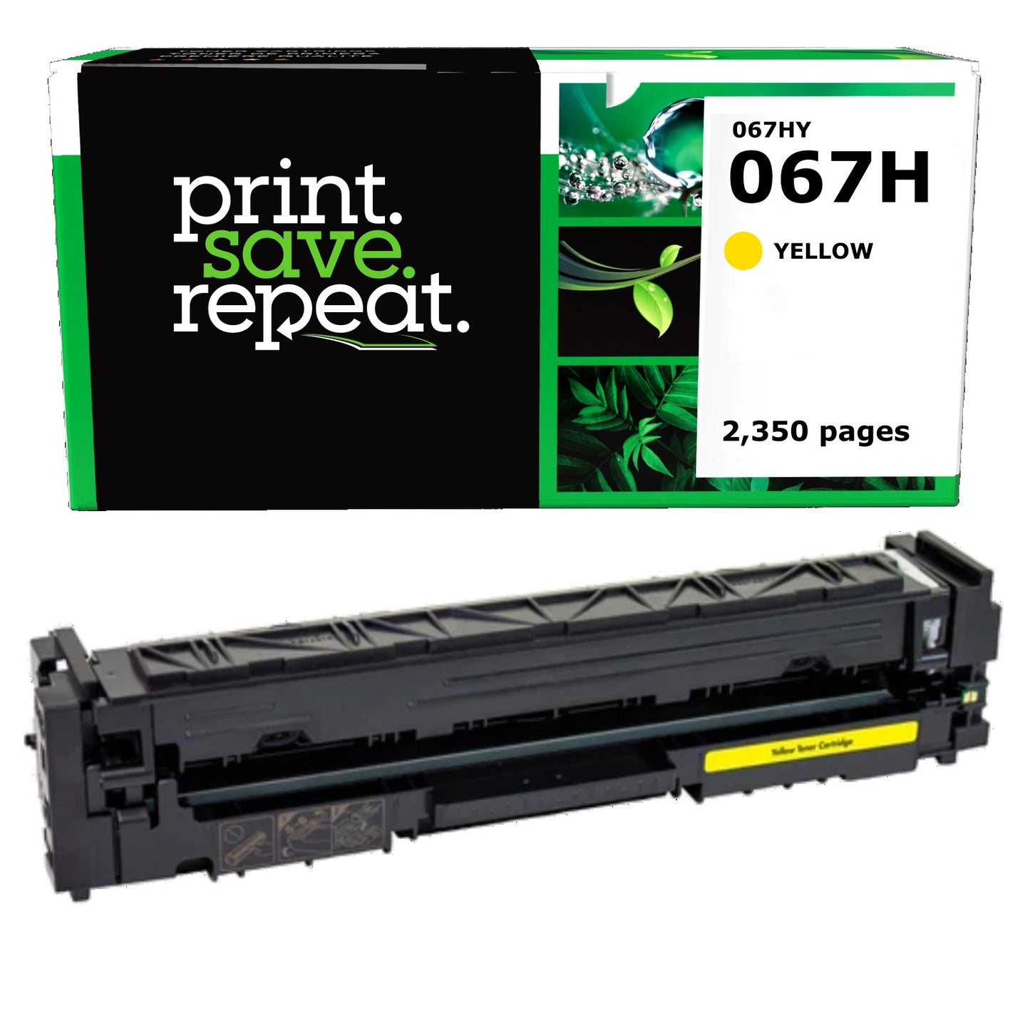Canon 067H Yellow High Yield Remanufactured Toner Cartridge [2,350 Pages]