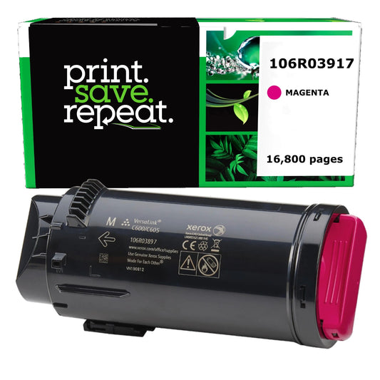 Xerox 106R03917 Magenta Extra High Yield Remanufactured Toner Cartridge [16,800 Pages]