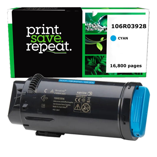 Xerox 106R03928 Cyan Extra High Yield Remanufactured Toner Cartridge [16,800 Pages]