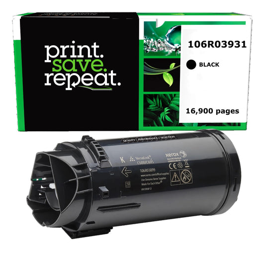 Xerox 106R03931 Black Extra High Yield Remanufactured Toner Cartridge [16,900 Pages]