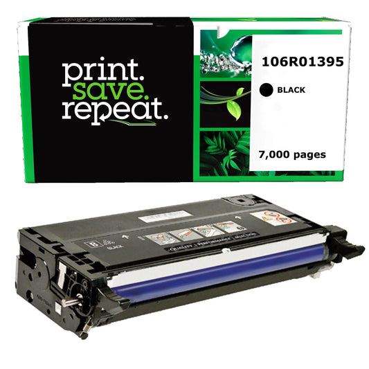 Xerox 106R01395, 106R01391 Black High Yield Remanufactured Toner Cartridge [7,000 Pages]