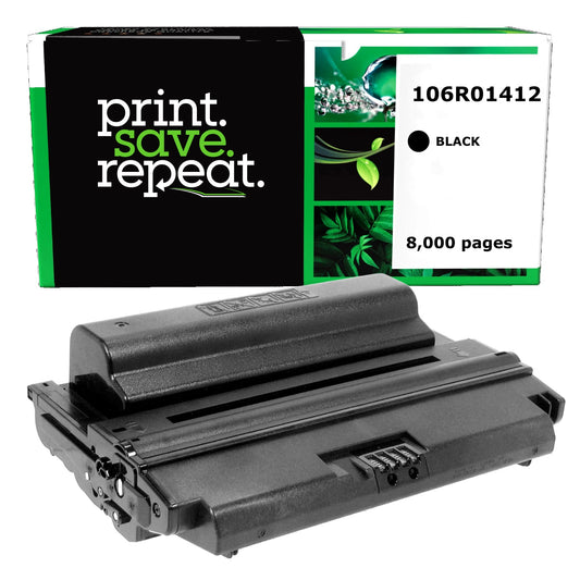 Xerox 106R01412, 106R01411 High Yield Remanufactured Toner Cartridge [8,000 Pages]