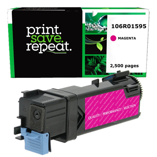 Xerox 106R01595, 106R01592 Magenta High Yield Remanufactured Toner Cartridge [2,500 Pages]