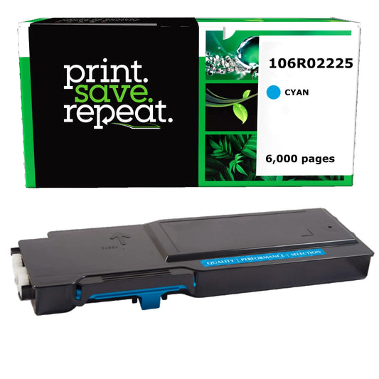 Xerox 106R02225 Cyan High Yield Remanufactured Toner Cartridge [6,000 Pages]