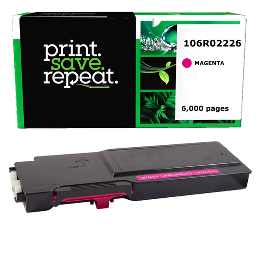 Xerox 106R02226 Magenta High Yield Remanufactured Toner Cartridge [6,000 Pages]