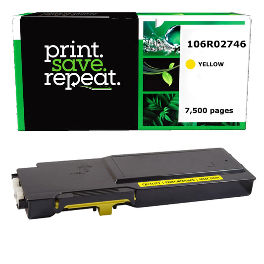 Xerox 106R02746 Yellow Remanufactured Toner Cartridge [7,500 Pages]