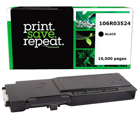 Xerox 106R03524 Black Extra High Yield Remanufactured Toner Cartridge [10,500 Pages]