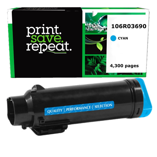 Xerox 106R03690 Cyan Extra High Yield Remanufactured Toner Cartridge [4,300 Pages]