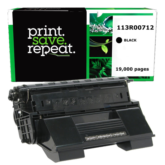 Xerox 113R00712, 113R00711 High Yield Remanufactured Toner Cartridge [19,000 Pages]