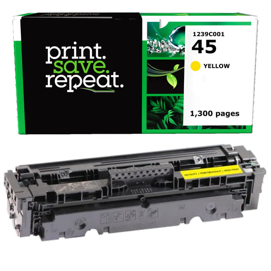 Canon 045 Yellow Remanufactured Toner Cartridge [1,300 Pages]