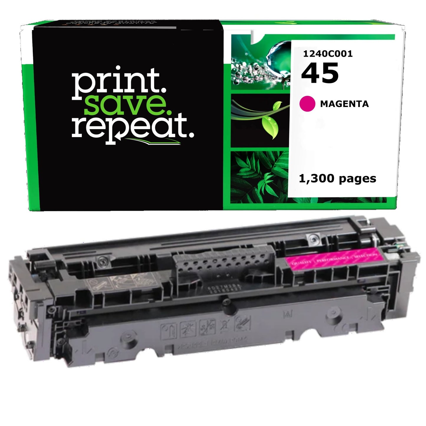 Canon 045 Magenta Remanufactured Toner Cartridge [1,300 Pages]