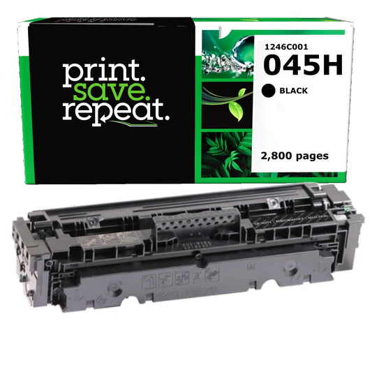 Canon 045H Black High Yield Remanufactured Toner Cartridge [2,800 Pages]