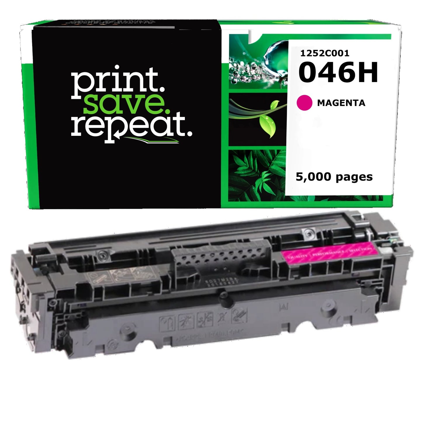 Canon 046H Magenta High Yield Remanufactured Toner Cartridge [5,000 Pages]