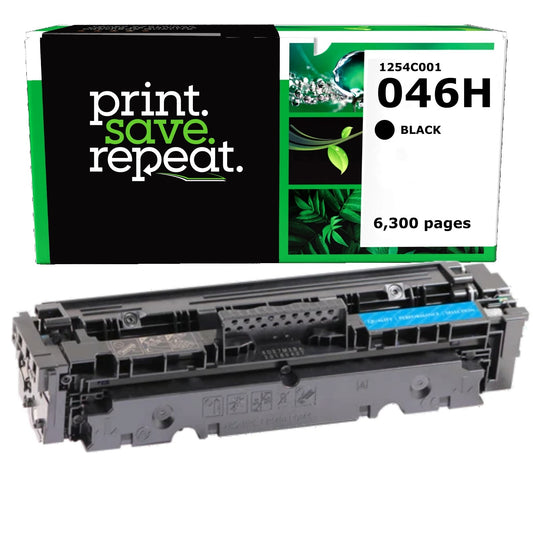 Canon 046H Black High Yield Remanufactured Toner Cartridge [6,300 Pages]