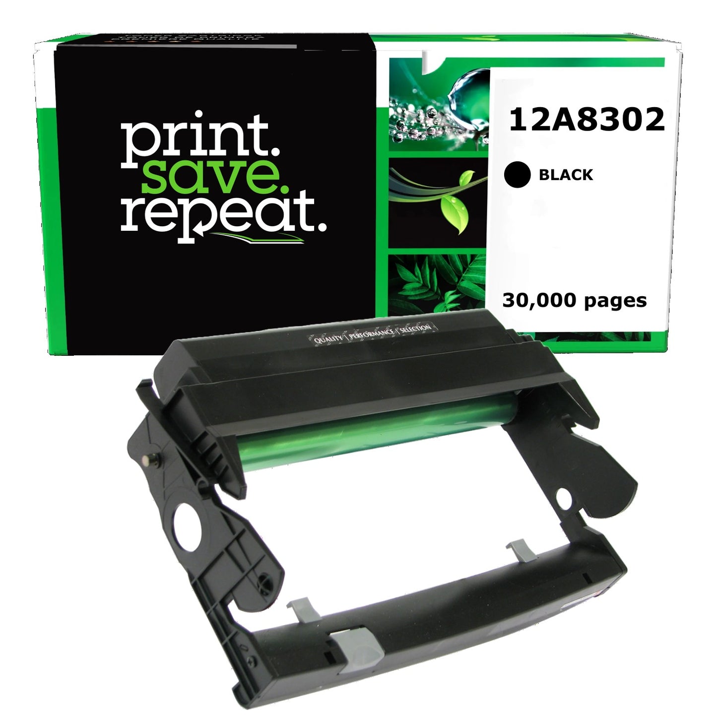 Lexmark 12A8302, 310-5404, 310-7042, 75P5712, D4283, X203H22G, X340H22G Remanufactured Drum Unit [30,000 Pages]