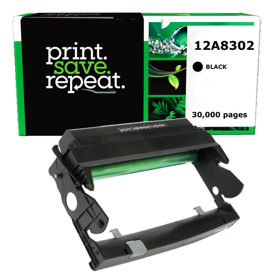 Lexmark 12A8302, 310-5404, 310-7042, 75P5712, D4283, X203H22G, X340H22G Remanufactured Drum Unit [30,000 Pages]