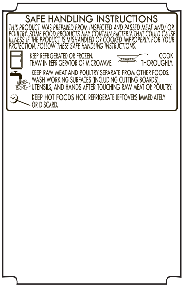 49mm x 76mm Berkel Scale Labels | 525 Roll | 12 Pack | Safe Handling