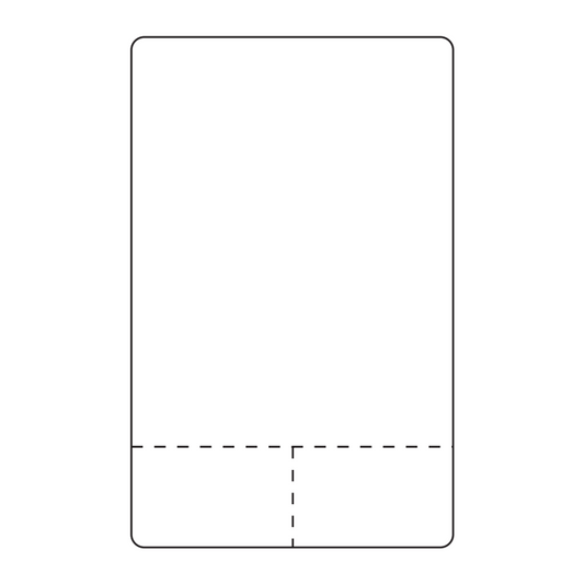 60mm x 95mm Digi Scale Labels | 500 Roll | 15 Pack | Blank | Perforated
