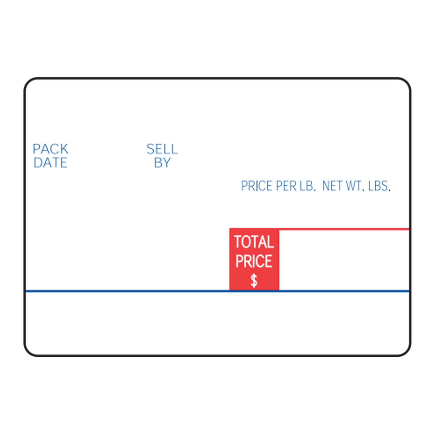 60mm x 43mm Digi Scale Labels | 1050 Roll | 15 Pack