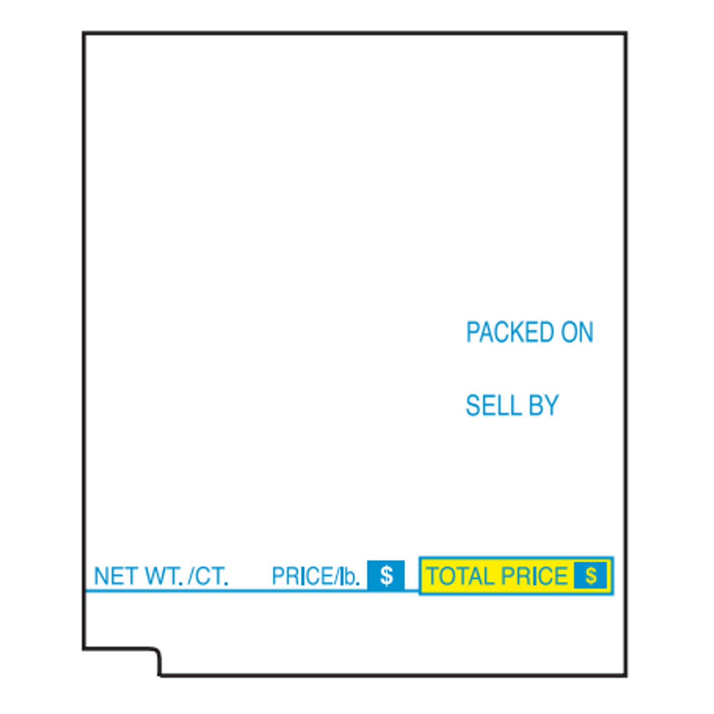 48mm x 54.8mm Tec Scale Labels | 500 Roll | 16 Pack