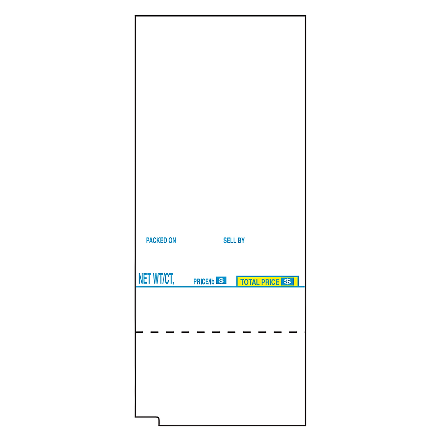 48mm x 112.7mm Tec Scale Labels | 225 Roll | 16 Pack | Perforated
