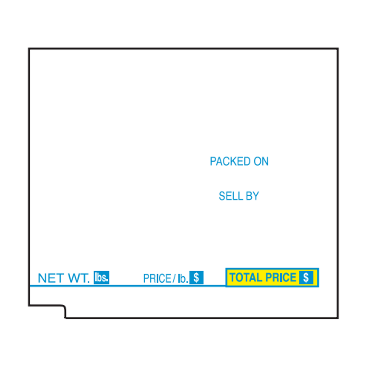 57mm x 49.2mm Tec Scale Labels | 600 Roll | 16 Pack