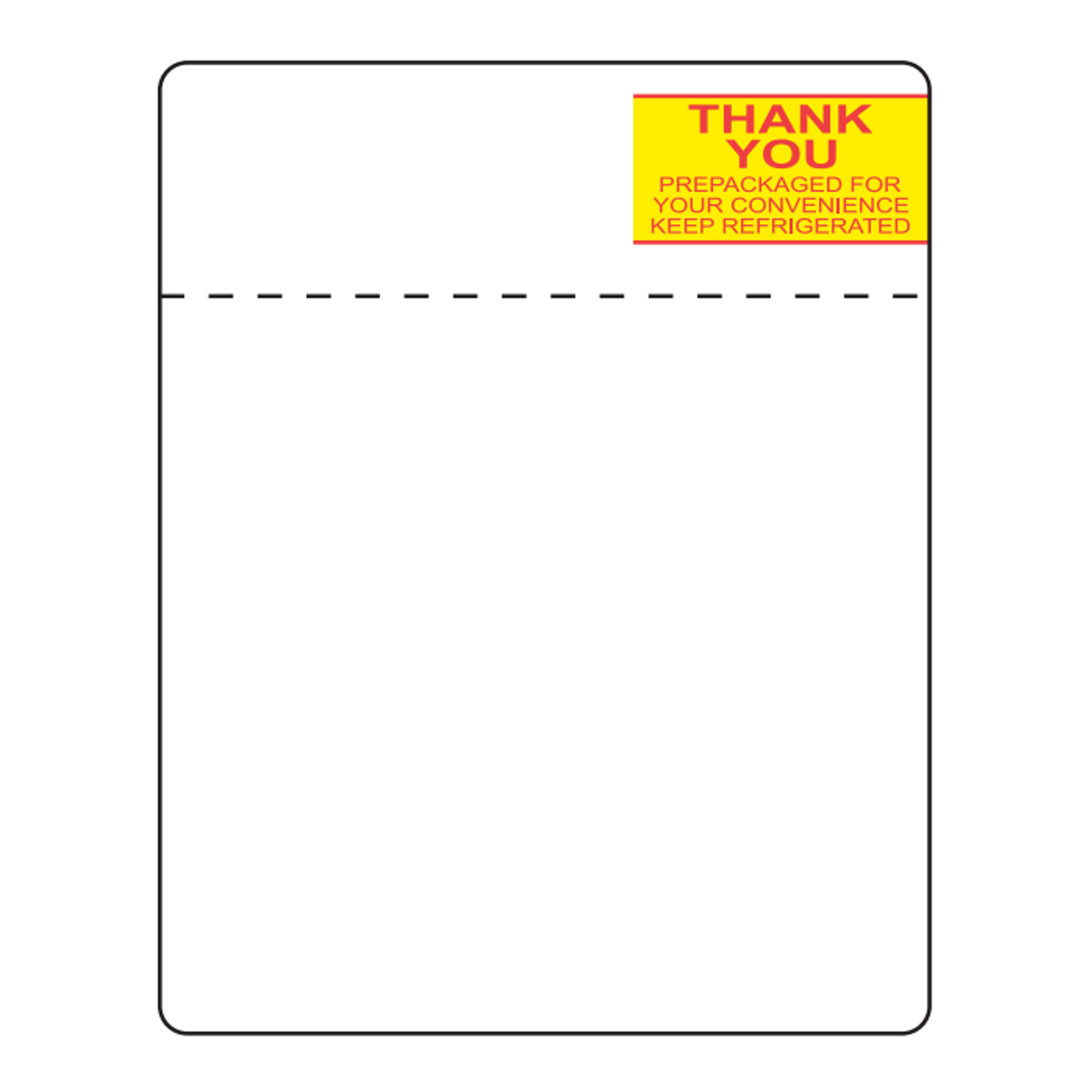 2.625" x 3.3125" Toledo Scale Labels | 375 Roll | 30 Pack | Red/Yellow | Perforated