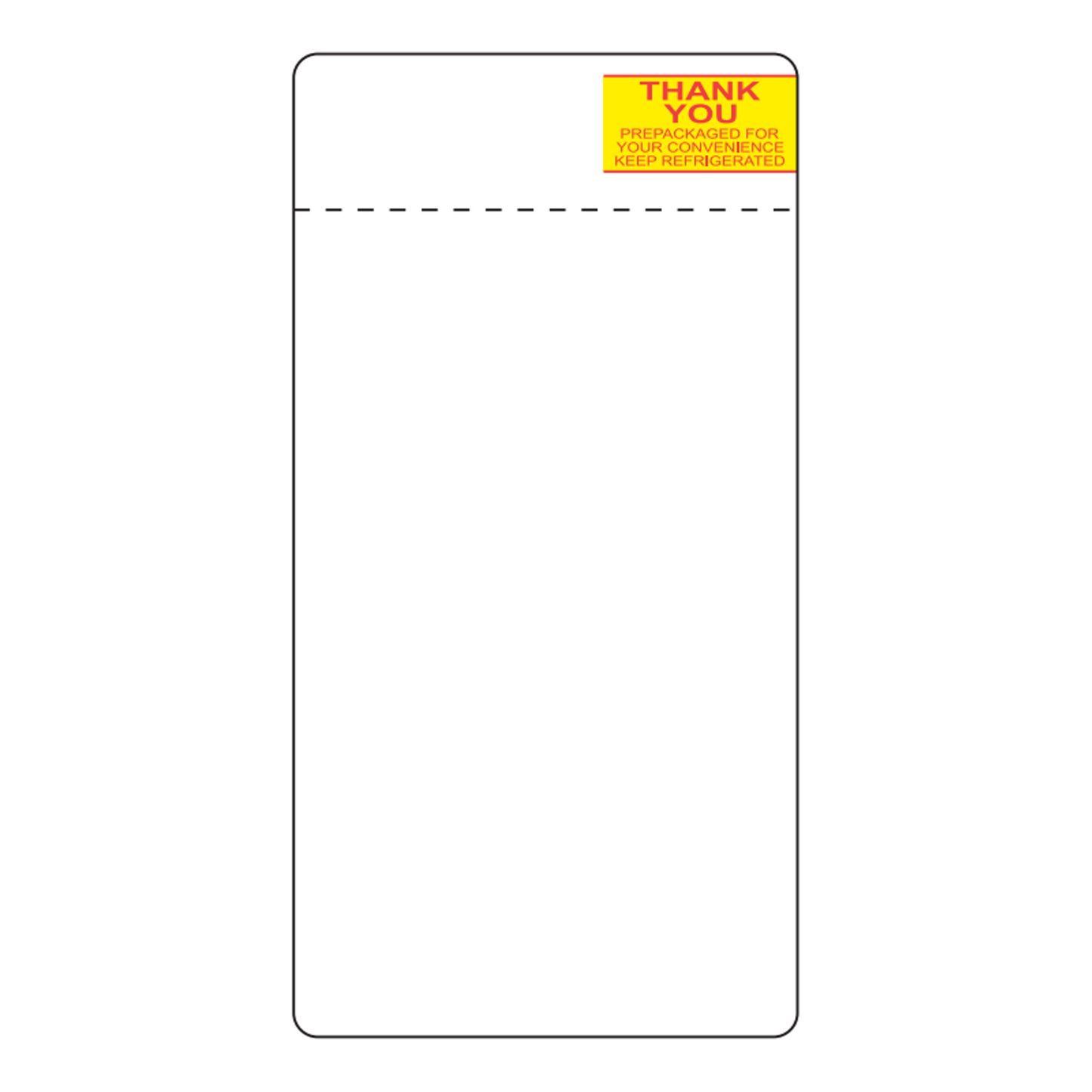 2.625" x 5.125" Toledo Scale Labels | 250 Roll | 30 Pack | Perforated