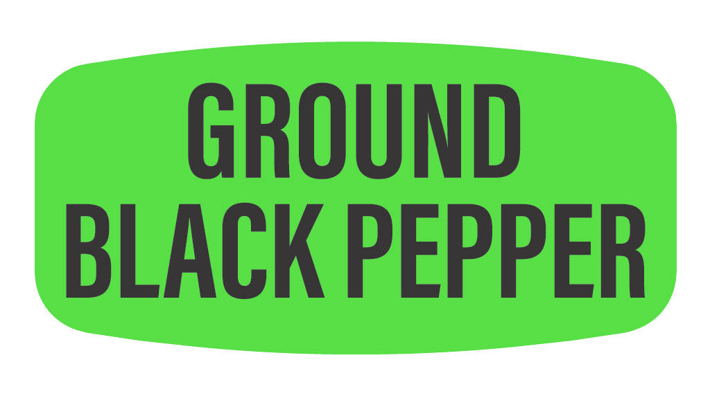 Ground Black Pepper Label | Roll of 1,000