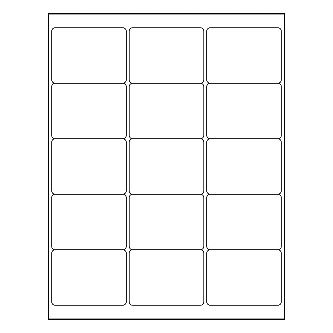 2.688" x 2" Sheet Labels | 15 UP | 1,000 Pack