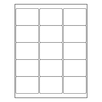 2.688" x 2" Sheet Labels | 15 UP | 1,000 Pack