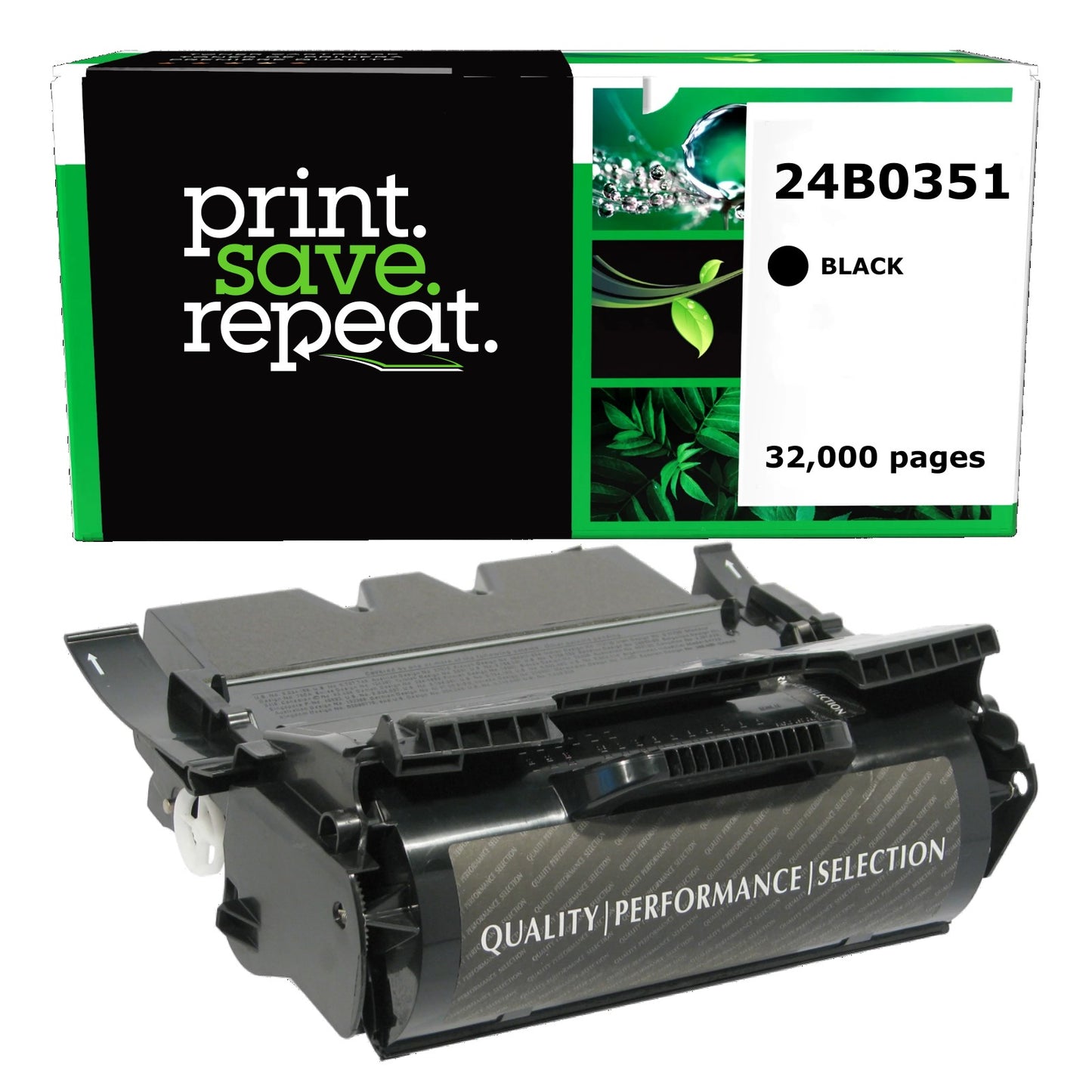 Lexmark 24B0351, 24B0356, 310-7238, 341-2915, UD314, UG215341-2916, UG216341-2939, UG217341-2918, UG218, UG220 Extra High Yield Remanufactured Toner Cartridge [32,000 Pages]