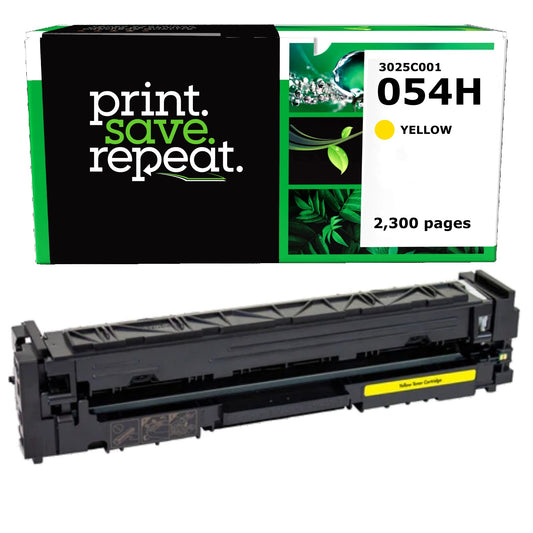 Canon 054H Yellow High Yield Remanufactured Toner Cartridge [2,300 Pages]