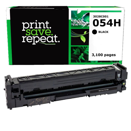 Canon 054H Black High Yield Remanufactured Toner Cartridge [3,100 Pages]