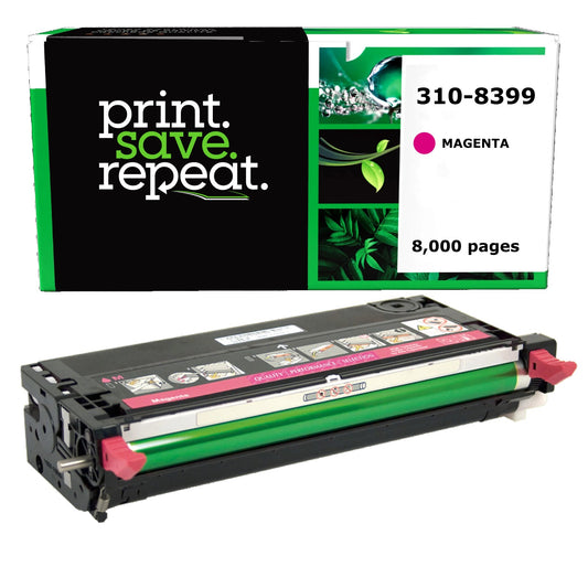 Dell 310-8399, XG723, 310-8400, XG727, 310-8096, 310-8097 Magenta High Yield Remanufactured Toner Cartridge [8,000 Pages]