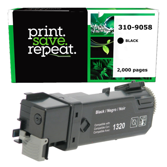 Dell 310-9058, KU052, 310-9059, TP112 Black High Yield Compatible Toner Cartridge [2,000 Pages]