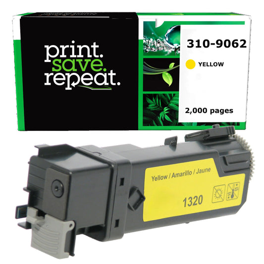 Dell 310-9062, KU054, 310-9063, TP114 Yellow High Yield Compatible Toner Cartridge [2,000 Pages]