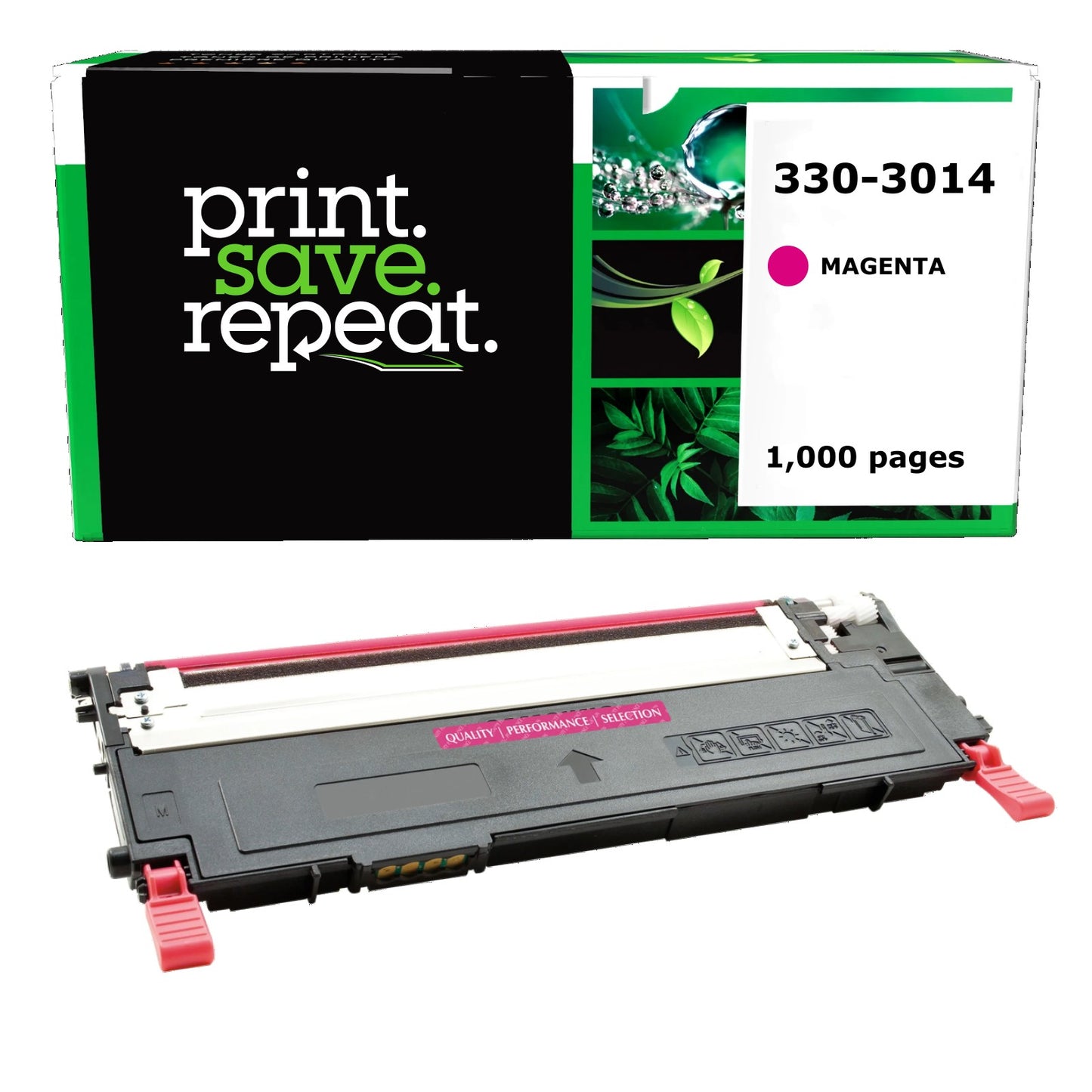 Dell 330-3014, J506K, 330-3580 Magenta Remanufactured Toner Cartridge [1,000 Pages]