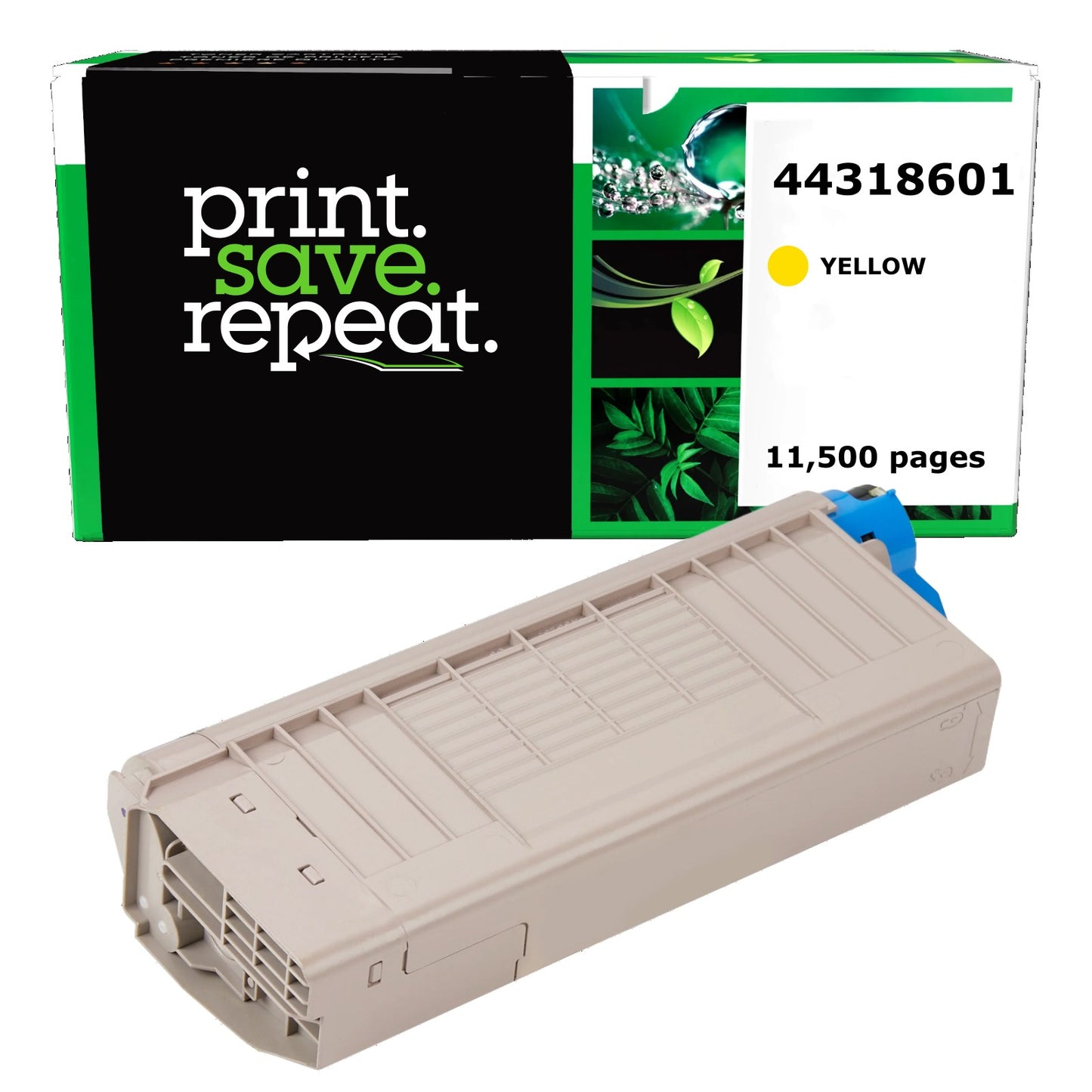 Okidata 44318601 Yellow Compatible Toner Cartridge [11,500 Pages]