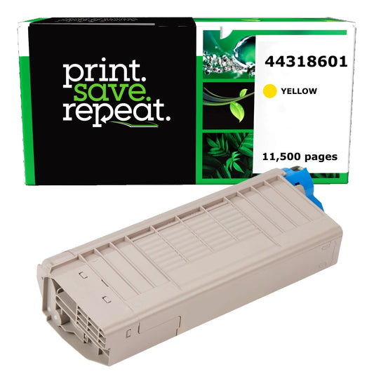 Okidata 44318601 Yellow Compatible Toner Cartridge [11,500 Pages]